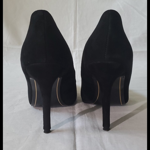 Charles Jourdan black suede pumps shoes - Picture 6 of 11